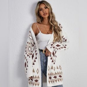 NWOT White & Multi Sweater